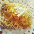 nyannyaan's cooksnap of when they made 絶品♡からすみパスタ♡白ネギ、鶏ささみ.