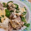 キッチンhide's cooksnap of when they made ゴーヤじゃない！ピーマンチャンプルー.