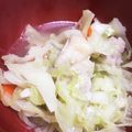 micchily's cooksnap of when they made しんなり美味♡千切キャベツの塩にんにく鍋.