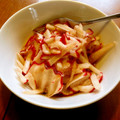 ブランディ's cooksnap of when they made 鮮やかな赤！赤大根の超簡単甘酢漬けだよ！.