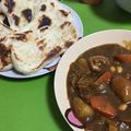 もぐもぐくまたん's cooksnap of when they made インド風ナン（手ごねでナンの作り方）.