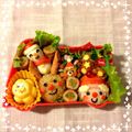 あゆくんママ☆'s cooksnap of when they made ころころおにぎりXmasキャラ弁♪.