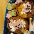 らいじんふうじん's cooksnap of when they made 幼稚園 お弁当♡いなり うさぎ キャラ弁.