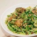 ちょこ☆大好き's cooksnap of when they made さば缶と水菜のガーリックソテー.