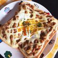 ♡tmk☆'s cooksnap of when they made サクッとろ♡納豆エッグトースト.