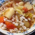二児ママちゃーん's cooksnap of when they made 押し麦入り美味しい簡単ミネストローネ♪.