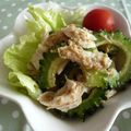 ピンクのたまご's cooksnap of when they made ヘルシー！ゴーヤと蒸し鶏のごま酢和え！.