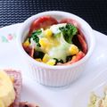 Dellaたん's cooksnap of when they made ハムカップで野菜のマヨネーズ焼き.
