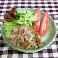 龍青空ママ's cooksnap of when they made なめこと☆ベーコンの炒め物.