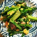 かえるかえ's cooksnap of when they made 小松菜とハムの中華味炒め.