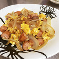 raku＊。．'s cooksnap of when they made 超簡単！ウインナーと卵の中華炒め.
