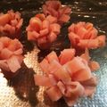 レオノン♥'s cooksnap of when they made え？楊枝で留めてる！？ハムの花.