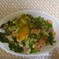 kitizoukun's cooksnap of when they made MEC食♪ チーズたっぷりほうれん草&卵.
