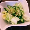 オレンジ紅茶's cooksnap of when they made キュウリとキャベツのナムル風.