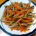 かりめろ2018's cooksnap of when they made 2品できちゃう☆牛肉入りのきんぴらごぼう.