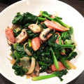yummy☆co's cooksnap of when they made ちぢみほうれん草とキノコのニンニク炒め.