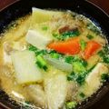 ヤマネコロリ's cooksnap of when they made 簡単☆ほっこりくり～みぃ豆乳入り豚汁☆.