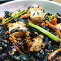 ちみっこっ's cooksnap of when they made 【鉄分】ひじきの煮物＊厚揚げと小松菜入り.
