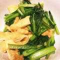 mEEalEE's cooksnap of when they made 簡単♪小松菜と油揚げの煮浸し.