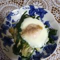 まゆま〜ゆ's cooksnap of when they made ニラともやしの巣ごもりたまご.