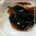 RIKOTORA's cooksnap of when they made 黒豆の煮汁をヨーグルトのソースに.