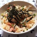 むらけ～'s cooksnap of when they made 明太子と鮭フレの混ぜご飯.