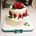 まのりん♪'s cooksnap of when they made 安定した２段ケーキのやり方♡.