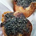 ユーロン's cooksnap of when they made 香ばし♪たっぷり黒ゴマとあんこのトースト.