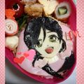 ёпⅠмσ's cooksnap of when they made キャラ弁の海苔カット.
