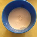 kijuhyt's cooksnap of when they made ホットも☆かき氷シロップのイチゴミルク！.