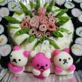 あまはやママ's cooksnap of when they made ハム薔薇とくまちゃんのポテトサラダケーキ.