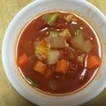 書セラピスト流香's cooksnap of when they made 根菜　de トマトスープ.