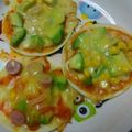 ぺわ＊'s cooksnap of when they made 餃子の皮で超簡単ピザ！.