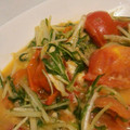 のてぃお's cooksnap of when they made トマトと水菜の卵炒め.