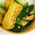 くまった's cooksnap of when they made きゅうりと油揚げのナムル風さっぱりあえ♪.