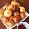 ７０００'s cooksnap of when they made HMで簡単おやつ！お手軽アメリカンドッグ.
