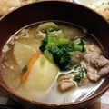 あひ0's cooksnap of when they made 美味しくて温まる＊豚汁＊.