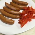 初代さん's cooksnap of when they made シャウエッセン♪コク旨パプリカマリネ.