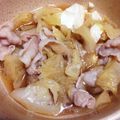 mionami's cooksnap of when they made 豚肉で☆もつ鍋風 しょうゆ味☆.