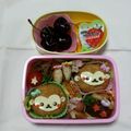 りおん、えれんママ's cooksnap of when they made お稲荷さんでおサルさん♪～キャラ弁～.
