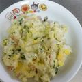 ♡ゆづき♡'s cooksnap of when they made ベーコンと小松菜のバターチャーハン.