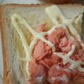 三姉妹たんぽぽママ's cooksnap of when they made リメイク☆鮭マヨトースト.