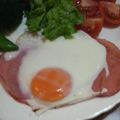 サーフブレイド's cooksnap of when they made 朝食しっかり食べよう★ハムエッグ.