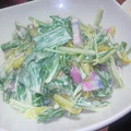 みやコタロー's cooksnap of when they made たくあんと水菜のわさびマヨサラダ.