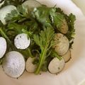 野菜のはたけ's cooksnap of when they made 黒大根と春菊のサラダ.