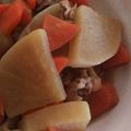 今日もニコッ☆'s cooksnap of when they made 豚バラと大根の煮物.