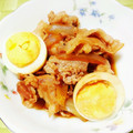 ﾁｲﾁｬﾝﾏﾏ's cooksnap of when they made 豚こまとゆで卵のすき煮（覚書）.