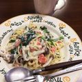 Ｌｅｋｋｅｒ！'s cooksnap of when they made サーモンとほうれん草のクリームパスタ.