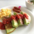 卍まみたす卍's cooksnap of when they made 小松菜パンケーキ☆トマトソースがけ.