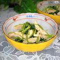 mielle's cooksnap of when they made 根三つ葉とささ身のポン酢炒め.